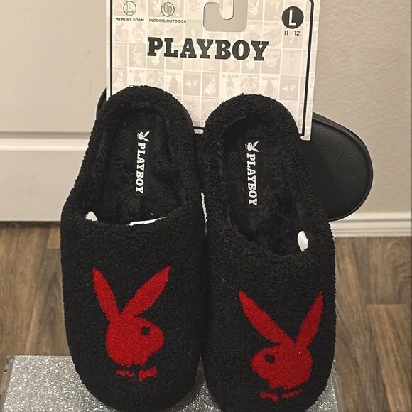 Playboy Logo Bunny Plush Slippers main image 5
